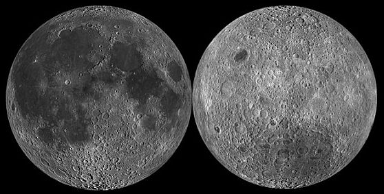 Near and Far Sides of the Moon